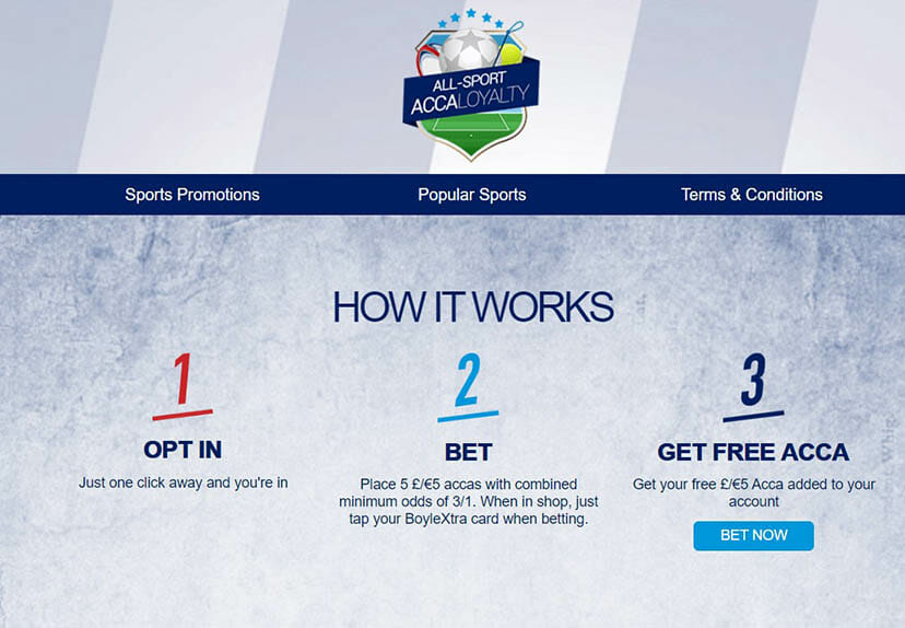 BoyleSports Promotional Page