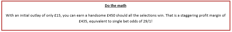 Treble Bet maths