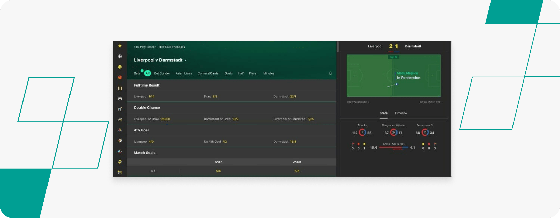 bet365 Live Betting Screenshot