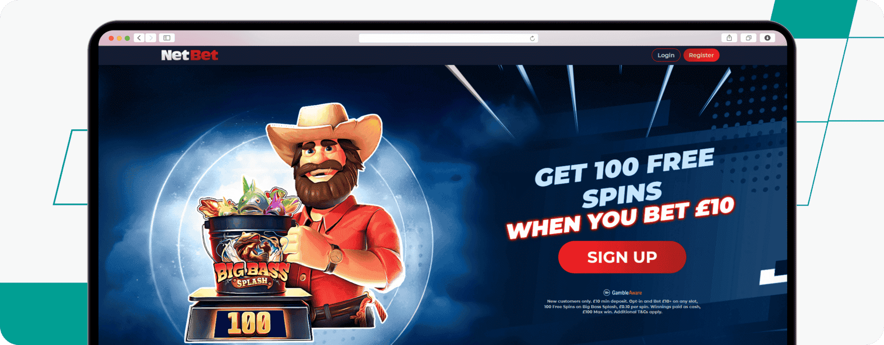 100 free bets Netbet casino welcome offer