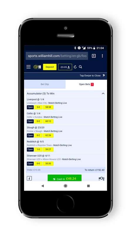 William Hill Cash Out - Cash Out Betting App