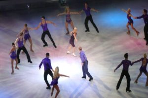 Dancers dancing on ice