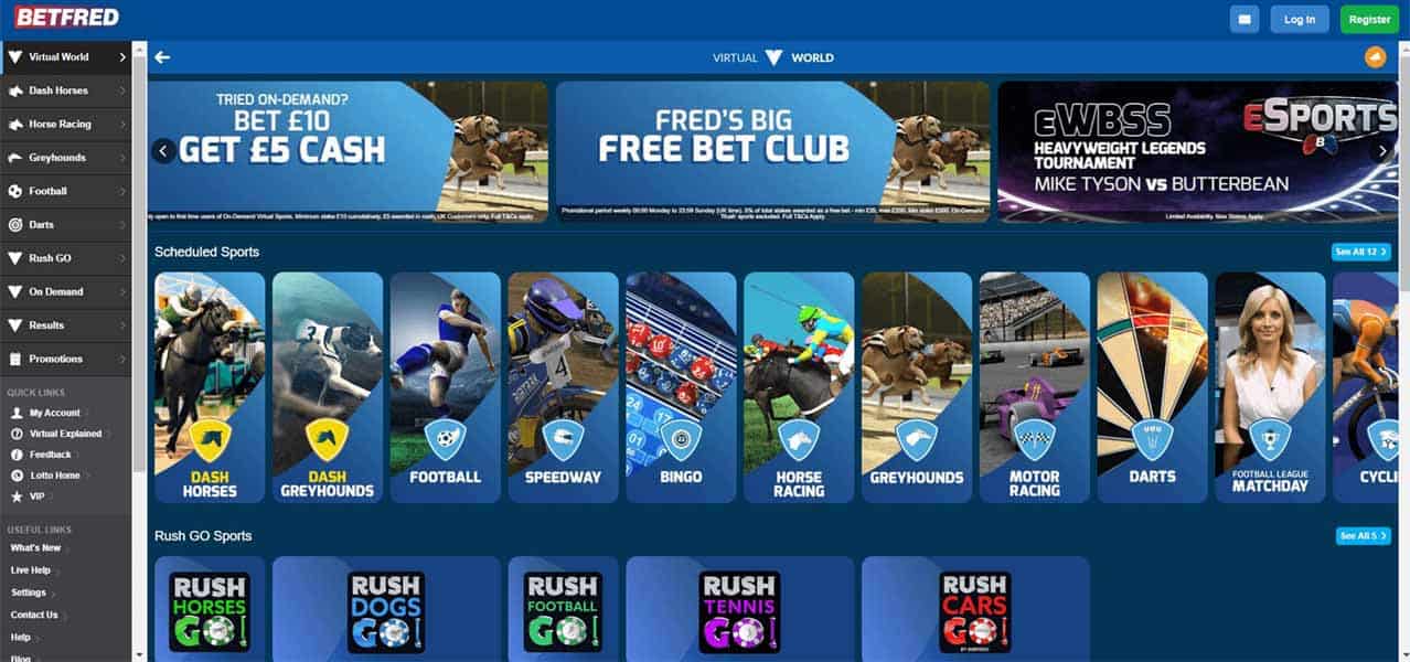 virtual sports betting sites