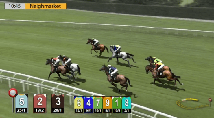 virtual horse race underway at 'Neighmarket'