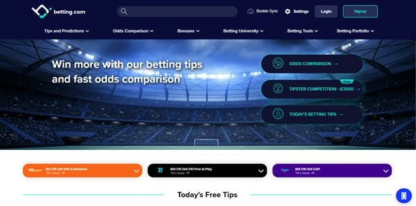 Betting.com Screenshot