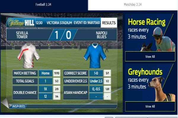 William Hill Virtual Betting