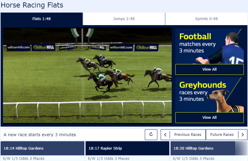 Virtual Horse Racing at William Hill