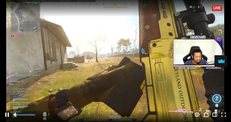 screenshot of Call of Duty match in progress
