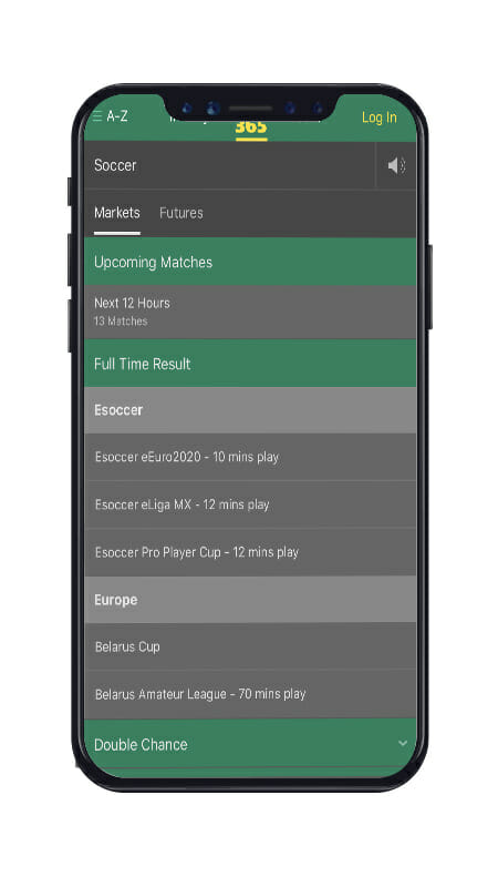 Bet365 Soccer Market