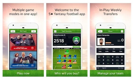 Fantasy Hub App Screenshot