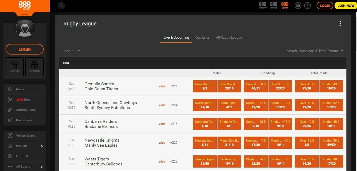 888sport Rugby League