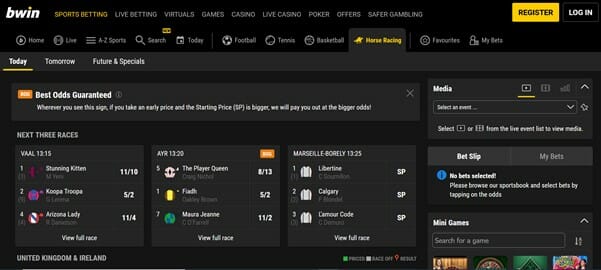 Bwin horse racing