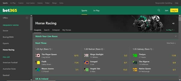 bet365 horse racing