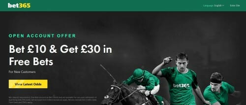 bet365 welcome offer screenshot