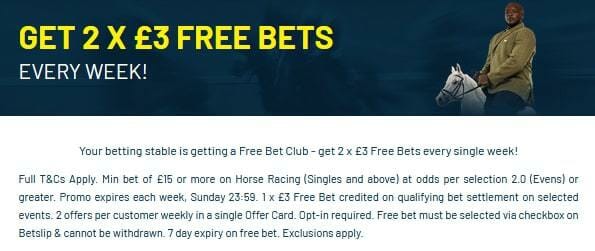 Bet UK Horse Racing Offer Screenshot