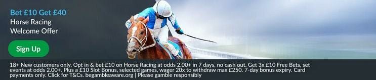 BetVictor Horse Racing Offer Screenshot