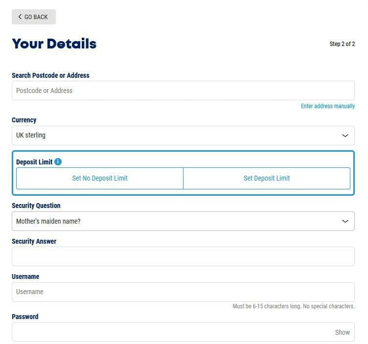 Boyle Sports Sign Up Screenshot