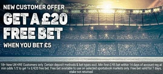 Coral Sports Welcome Offer Screenshot