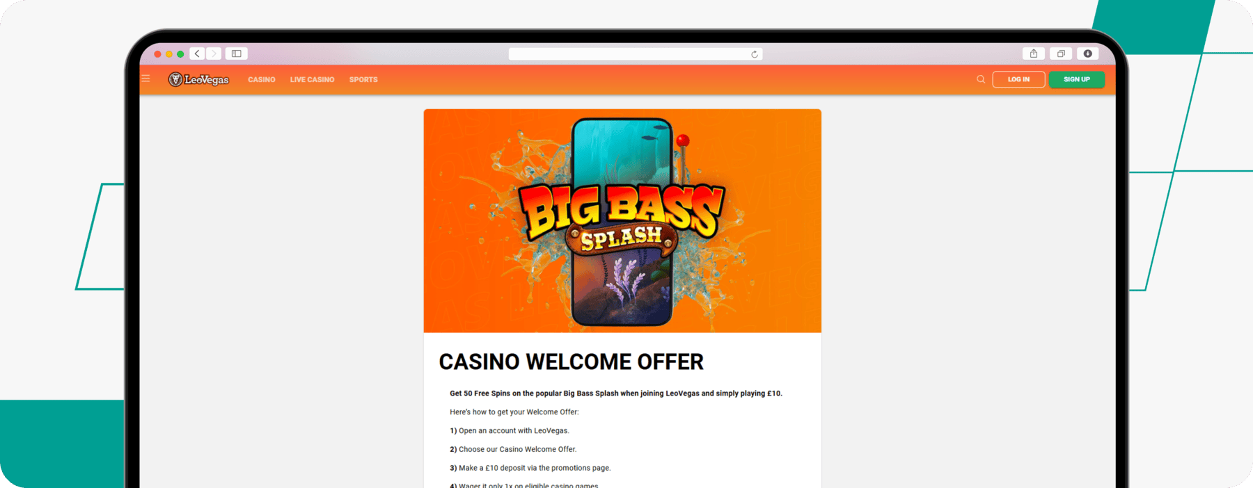 Leovegas Casino Welcome Offer