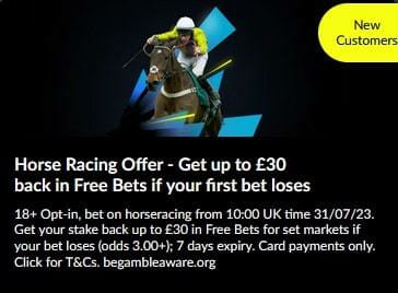 Parimatch Horse Racing Offer Screenshot