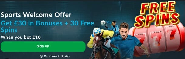 BetVictor Sports Casino Welcome Offer Screnshot