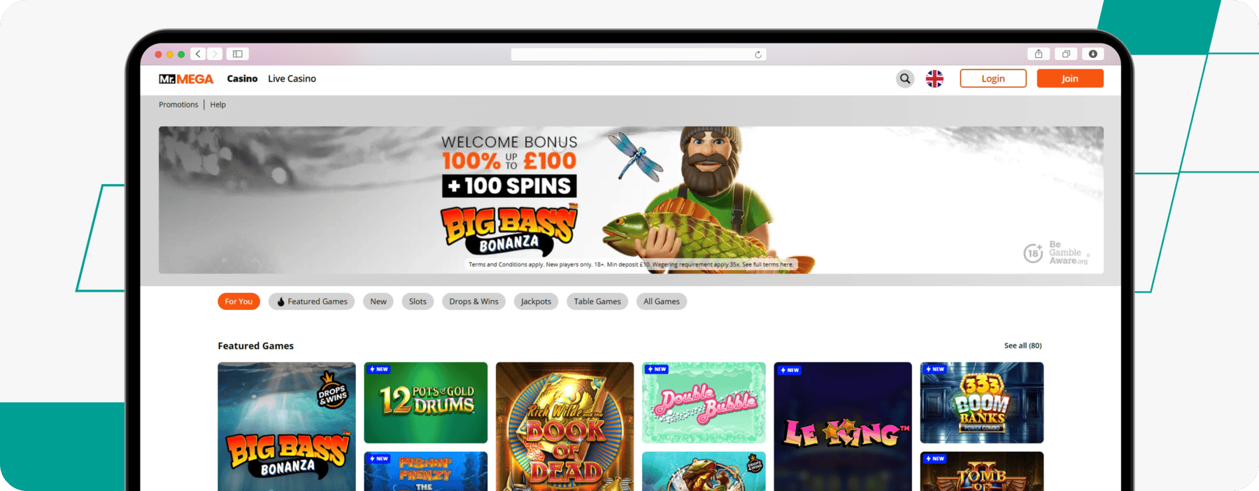 mrmega homepage desktop screenshot