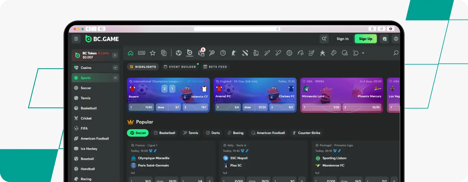 TPP BC.Game Review Bangladesh Betting Sites Desktop 