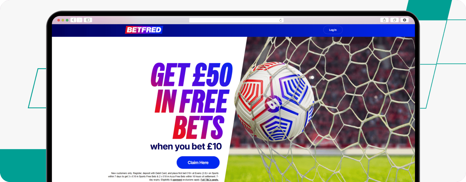 betfred welcome offer screenshot