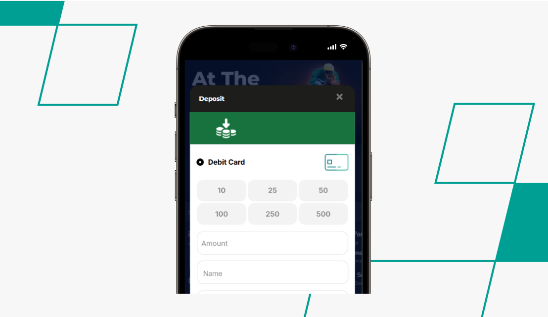 Depositing screen on betzone website