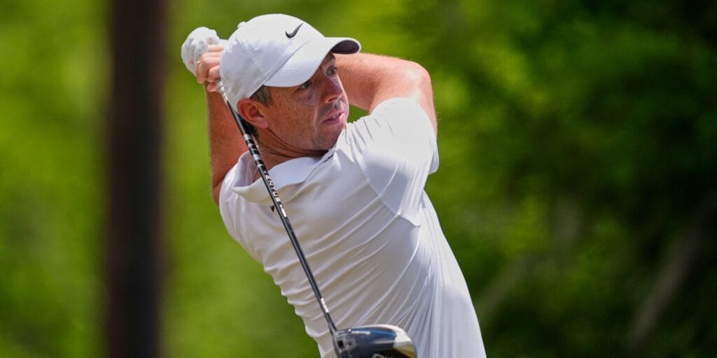 Rory McIlroy Playing Golf ahead of Truist Championship