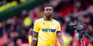 Marc Guehi playing for Crystal Palace