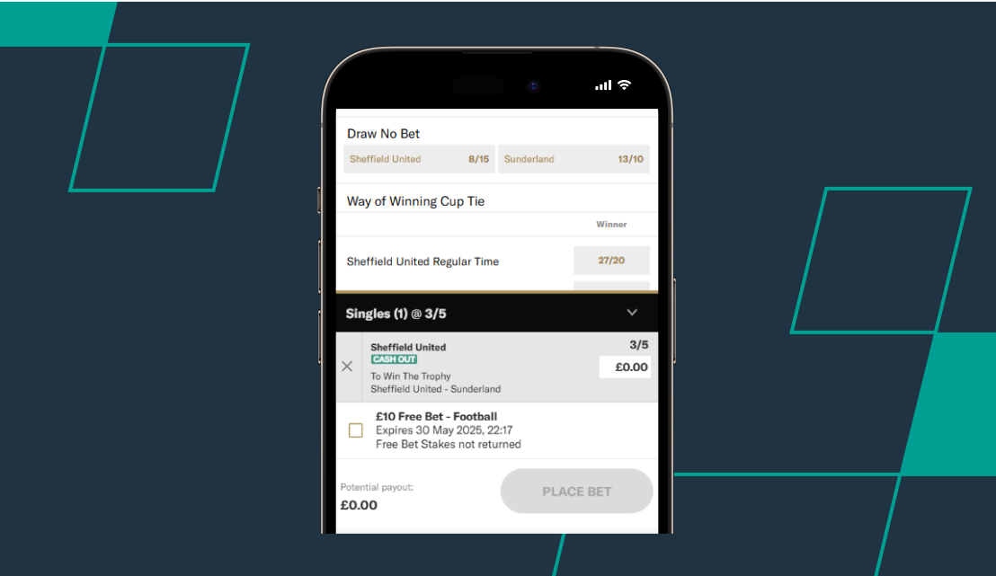 screenshot of betmgm bet slip using free bet