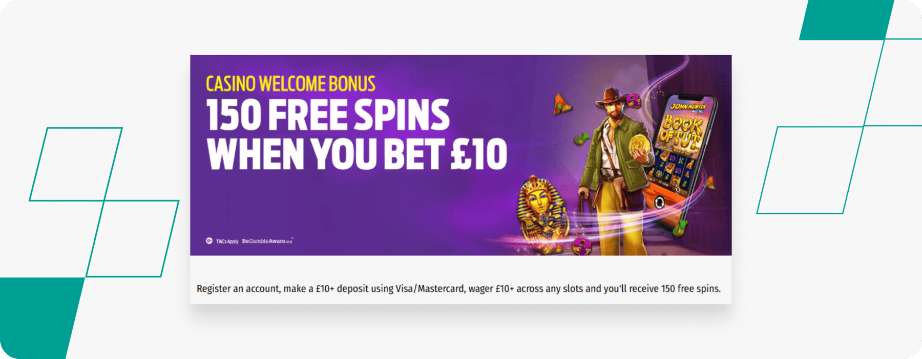 screenshot of hollywoodbets casino welcome offer
