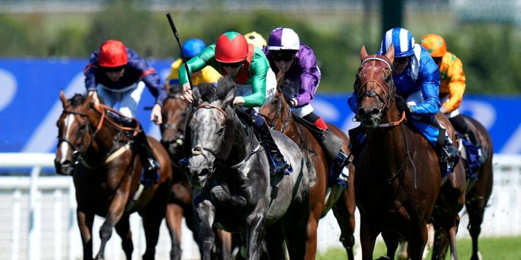 Take Heart on the way to victory at Goodwood in 2024.