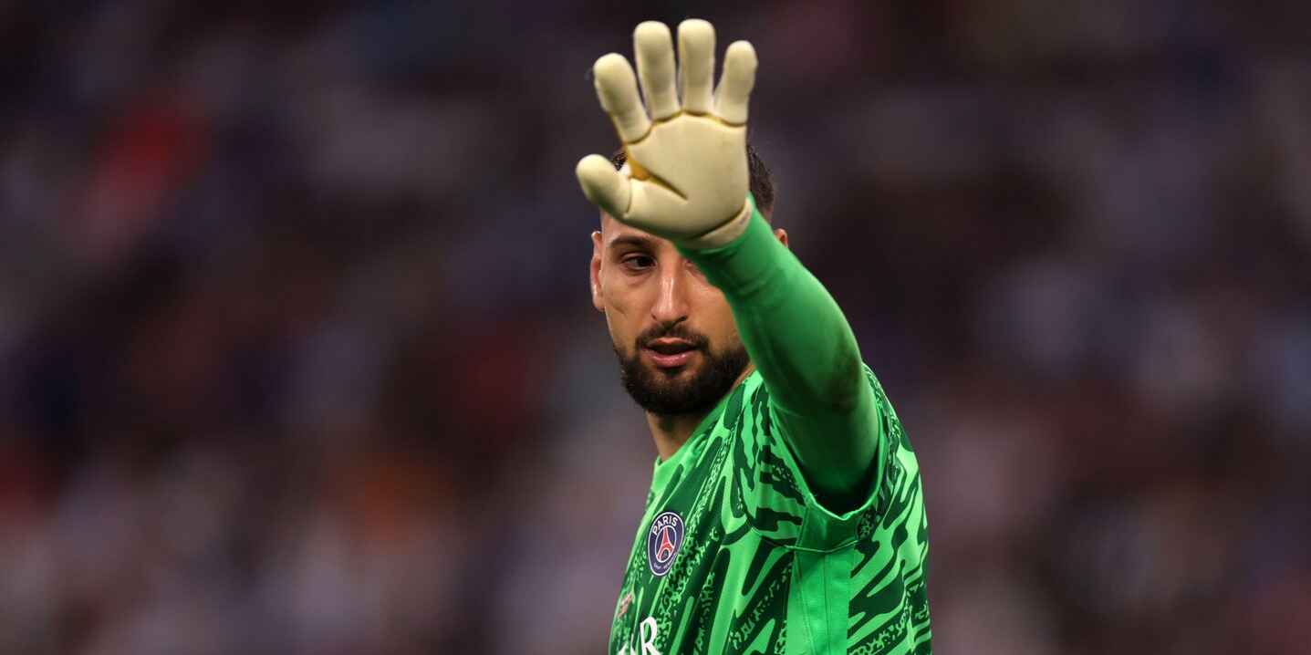 Gianluigi Donnarumma in action for PSG
