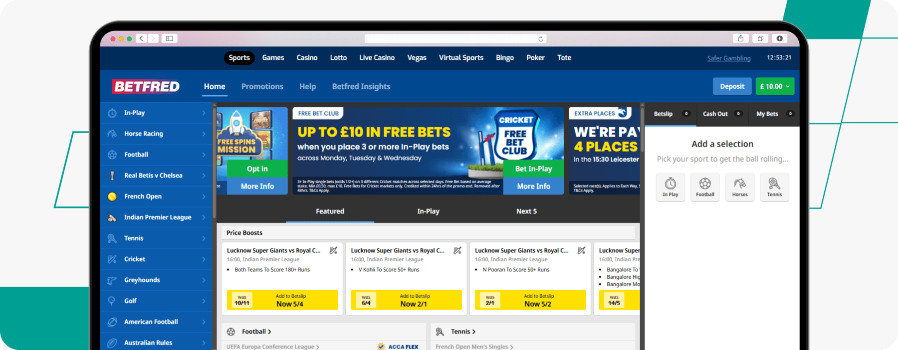 Betfred Homepage