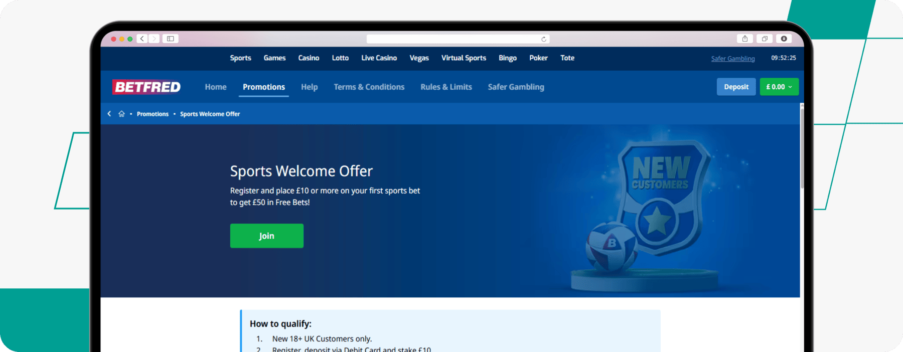 Betfred Sports Welcome Offer