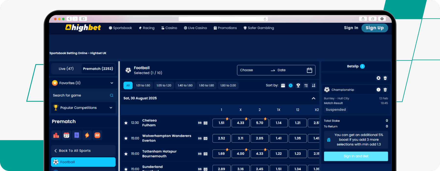 Design and Usability on Highbet