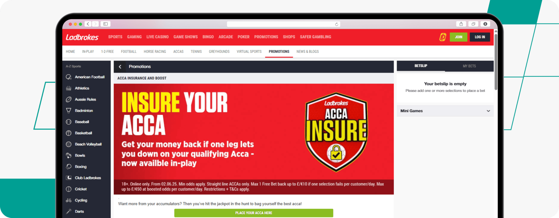 Ladbrokes ACCA Insurance and Boost