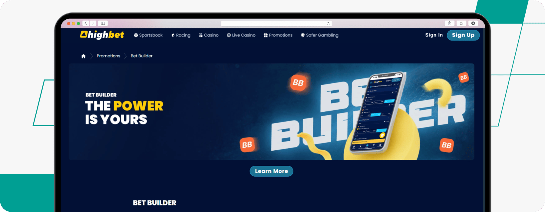 Highbet bet builder offer