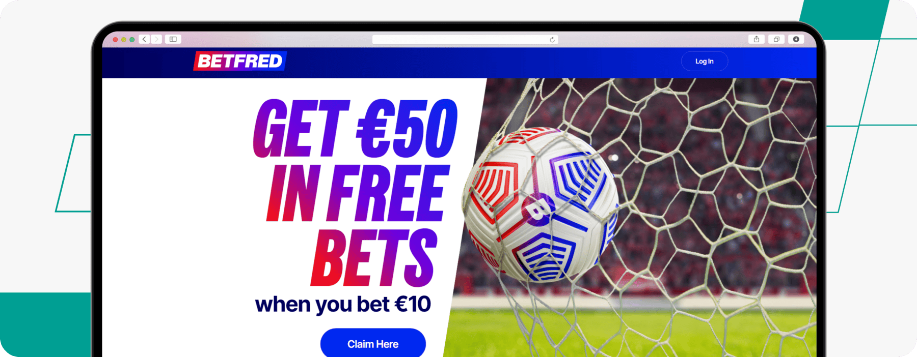 screenshot of betfred ireland welcome offer
