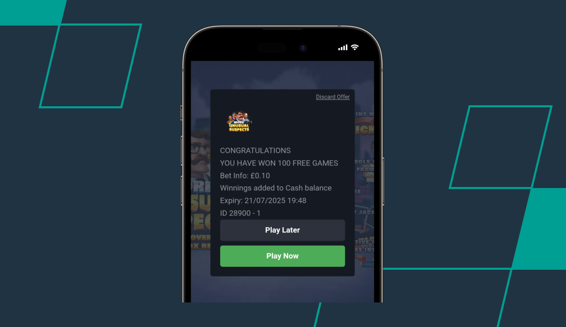screenshot of betway claimed offer confirmation