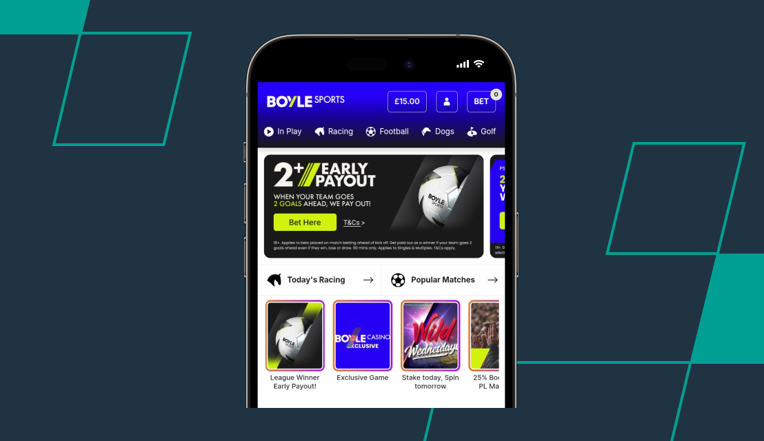 screenshot of boylesports deposit step 1