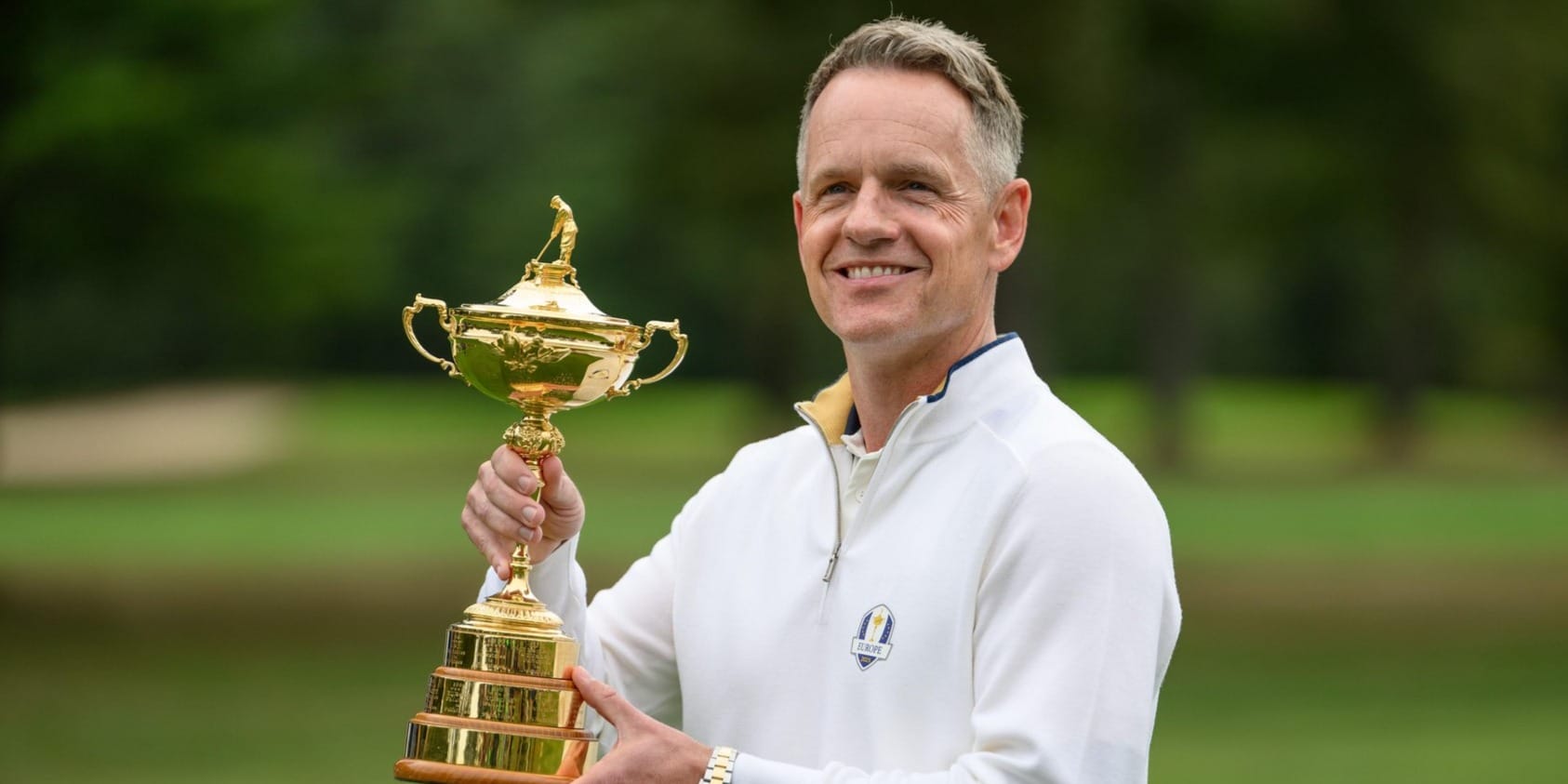 Luke Donald holding the Ryder Cup - Latest Ryder Cup Tips and Predictions