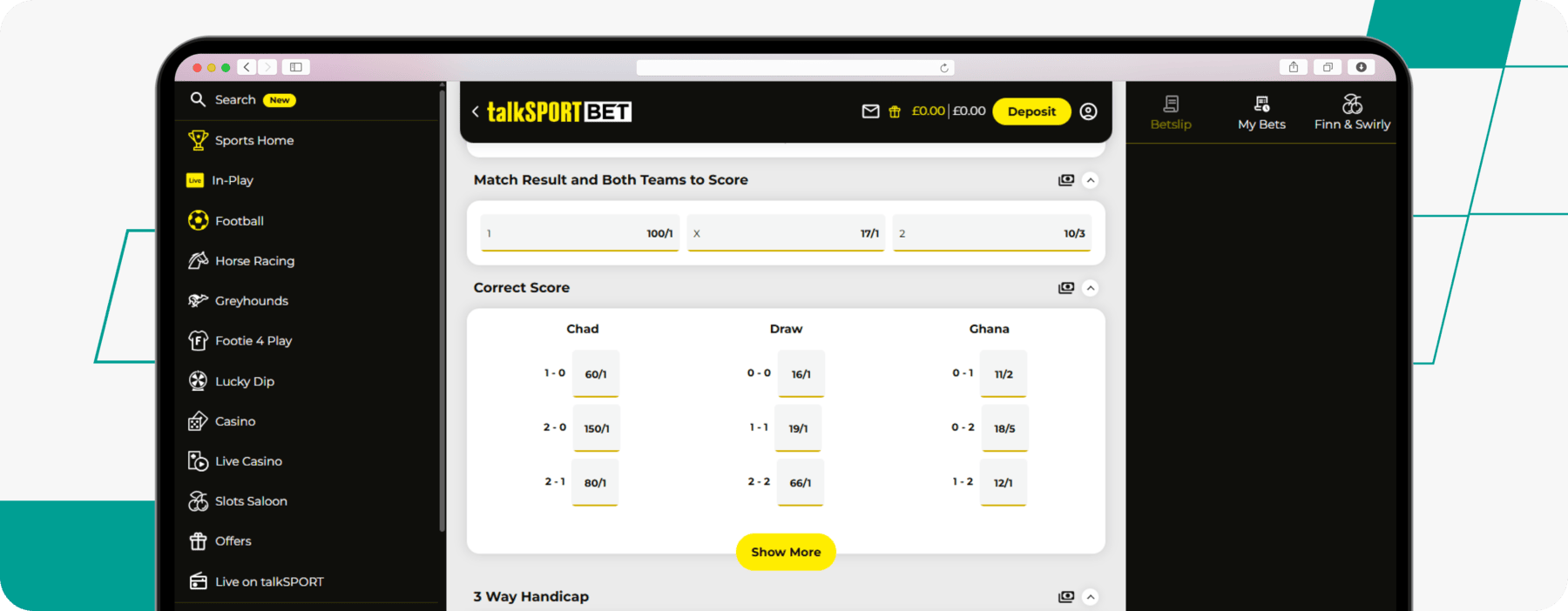 screenshot of talksport bet cash out feature