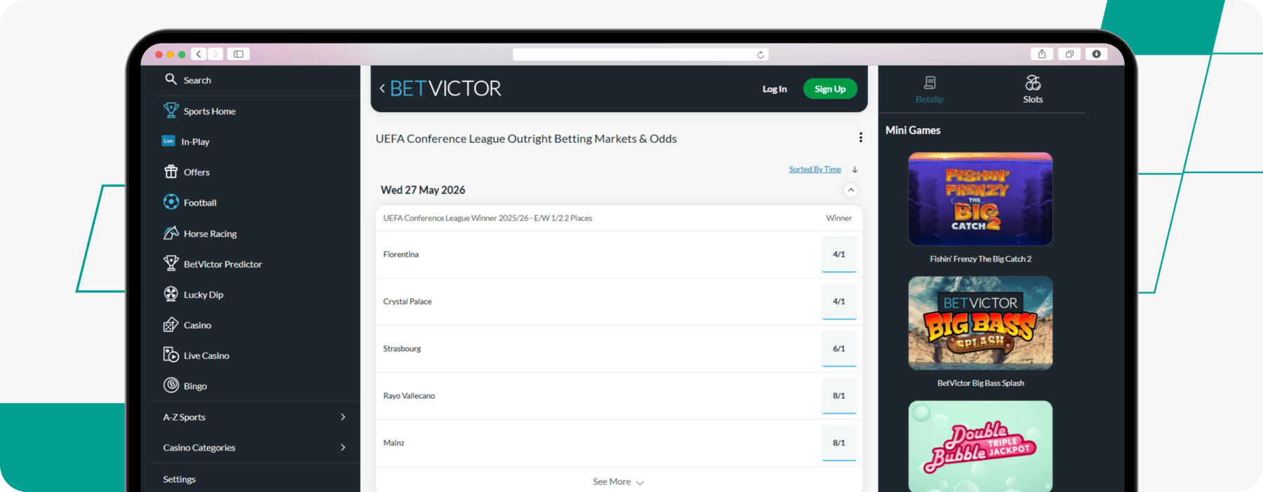 betvictor UEFA Conference league market