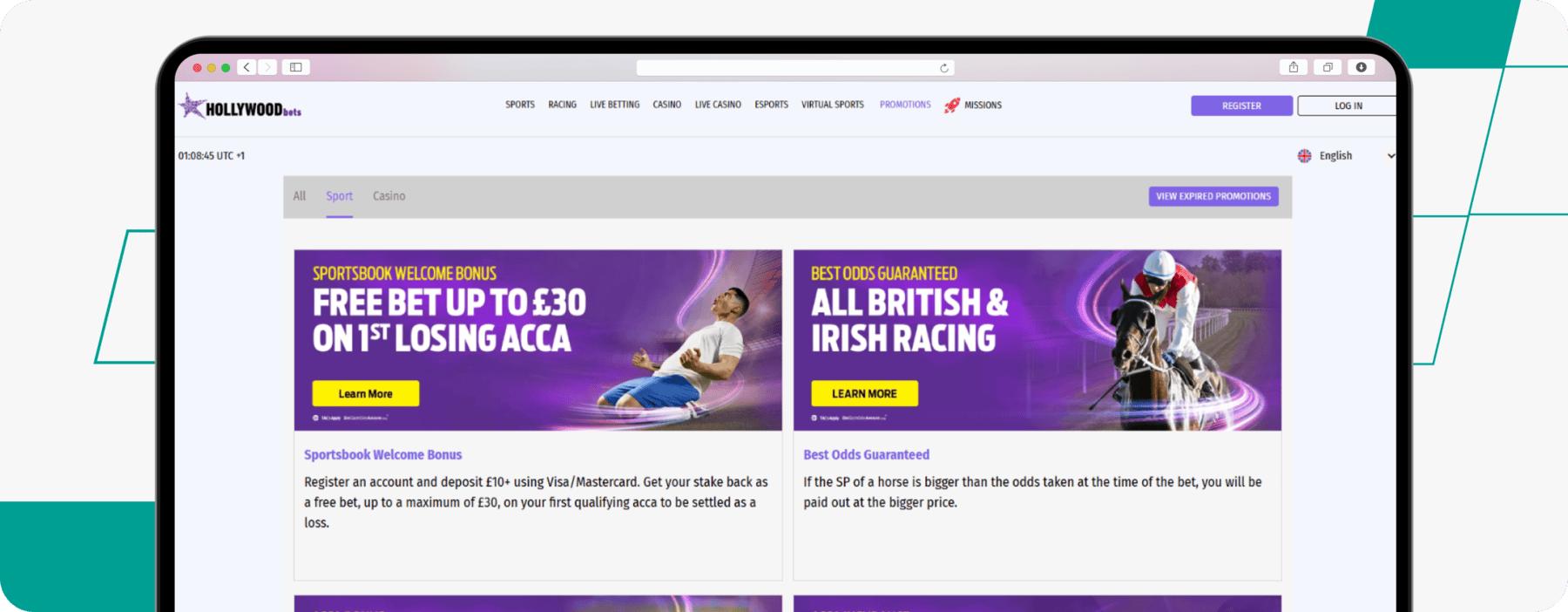 Hollywoodbets list of promotions available for sports