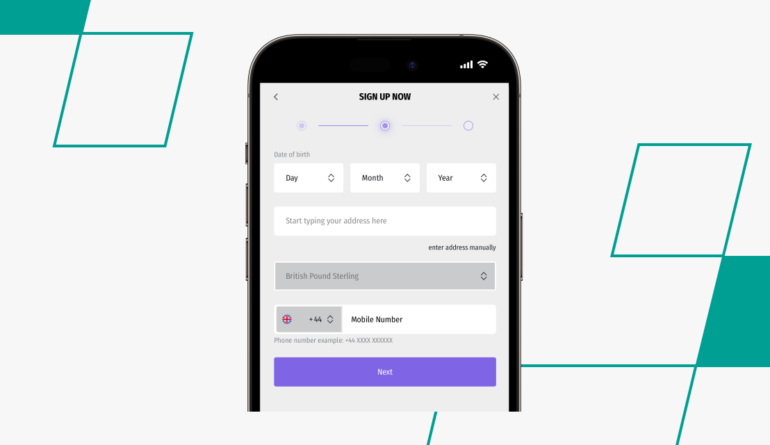 Hollywoodbets Signup step 2