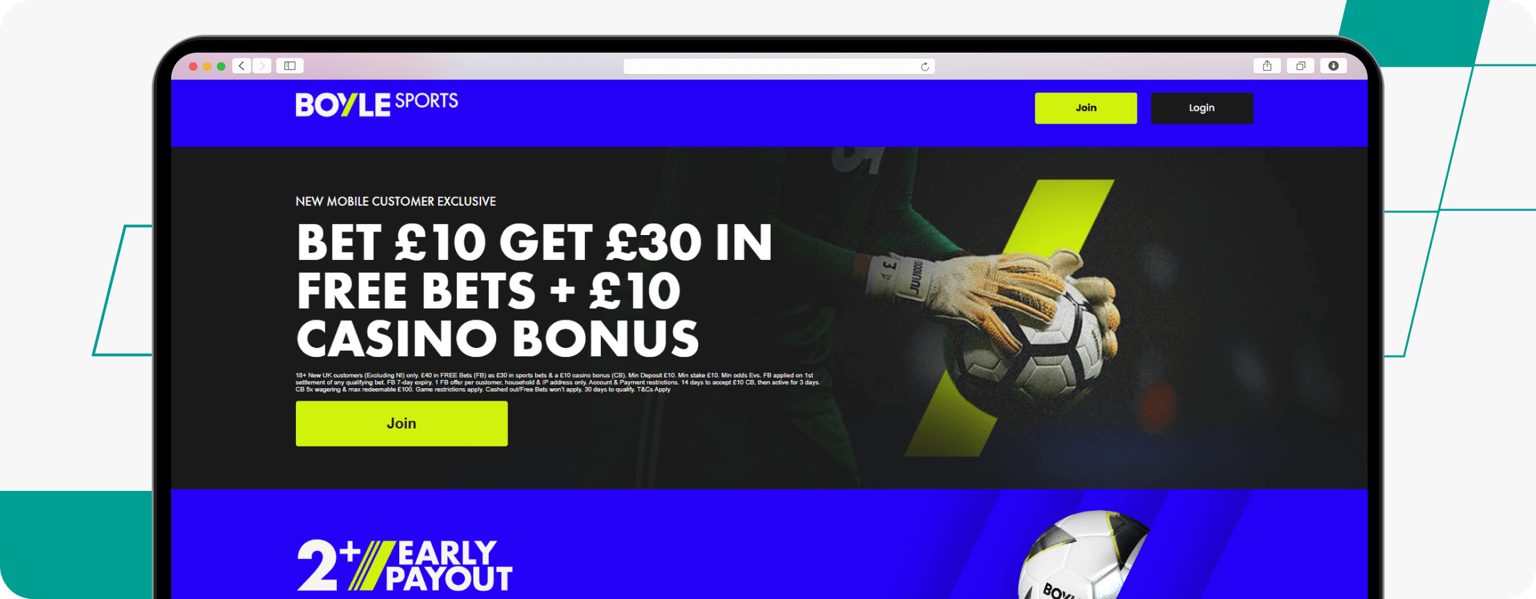 Boylesports welcome offer Bet 10 Get 30 desktop light