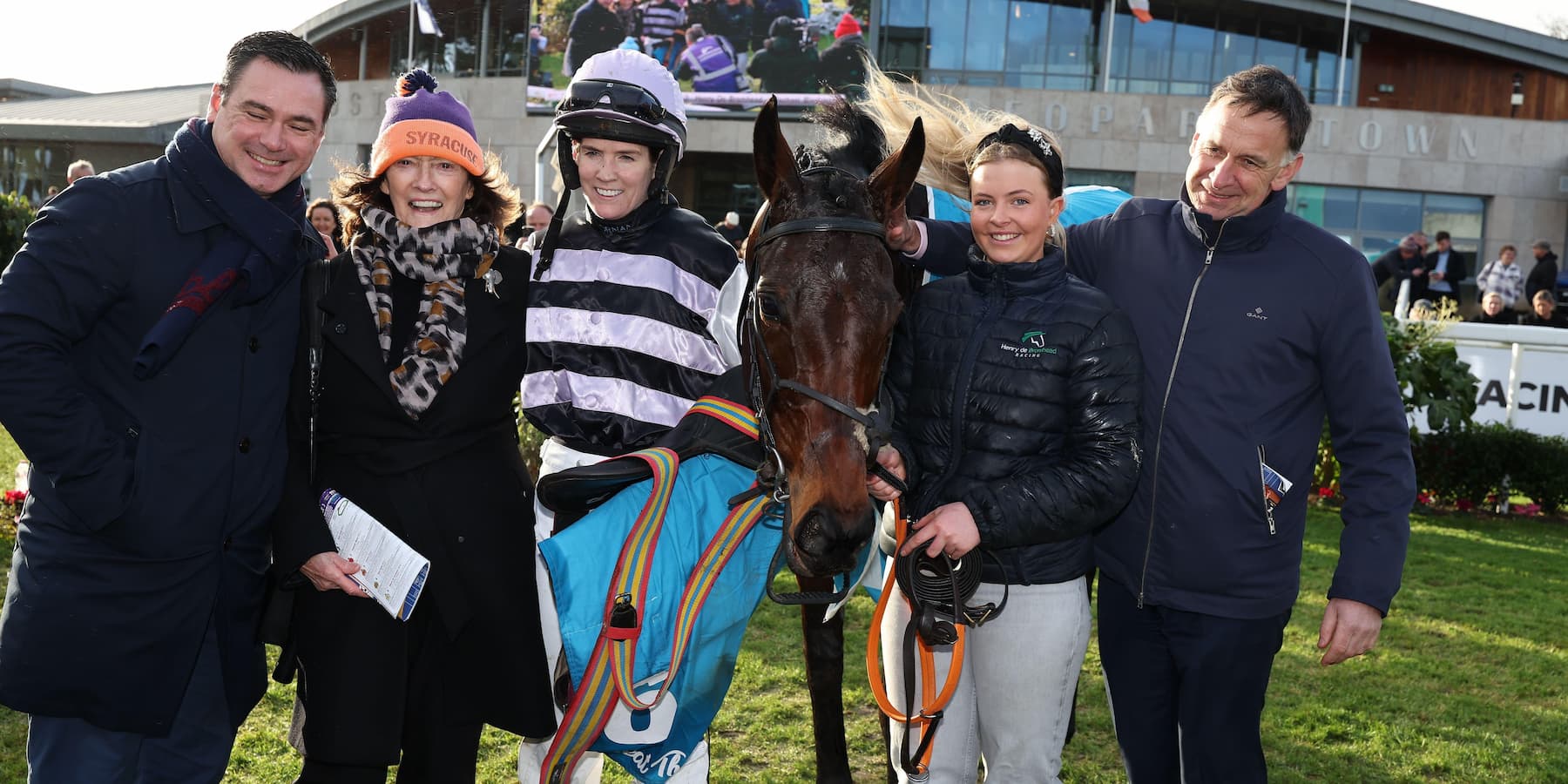 July Flower with Trainer Henry De Bromhead.